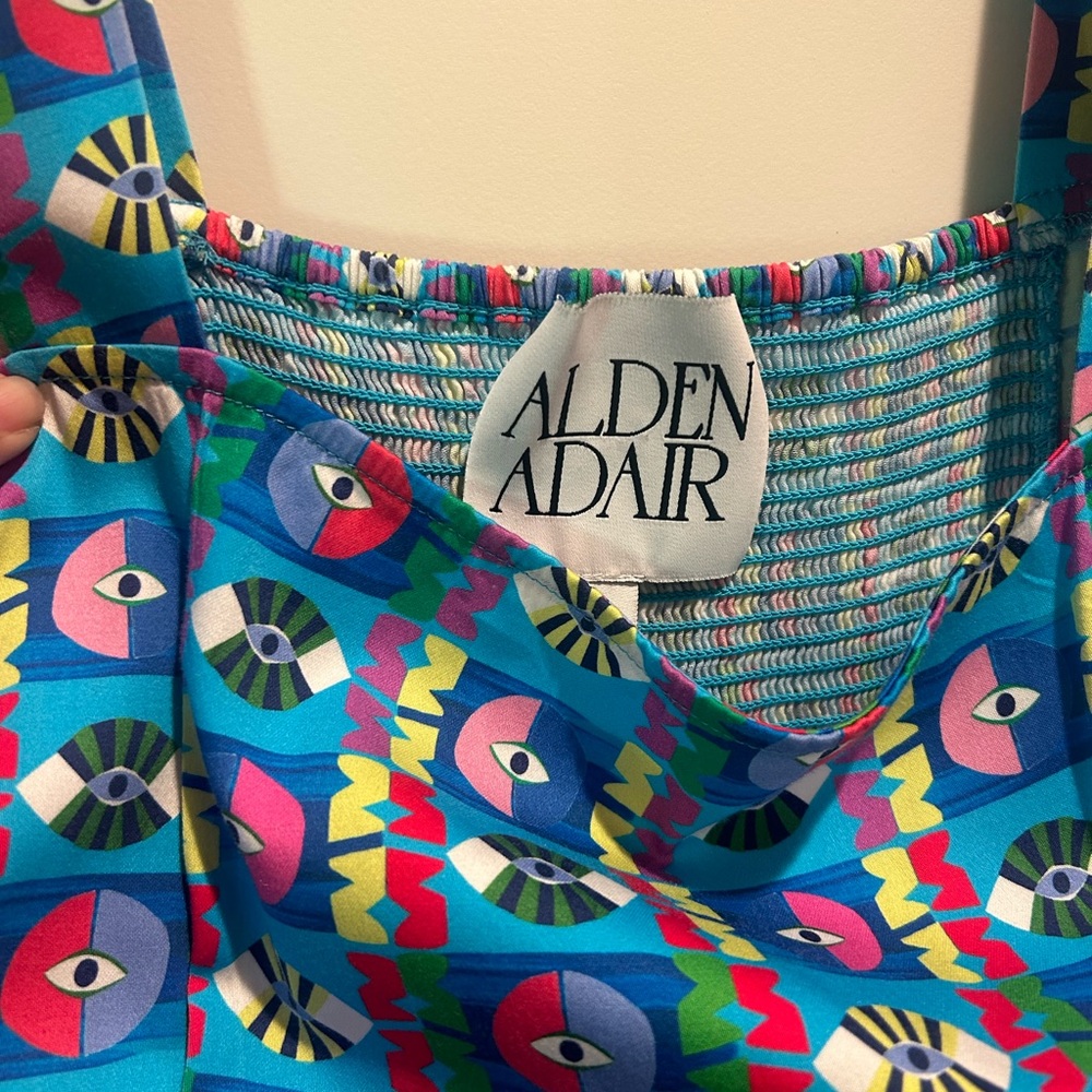 Alden Adair Multicolor Abstract Sundress. - Picture 4 of 5
